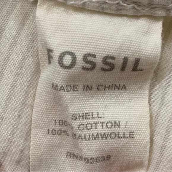 Fossil Stripe Button Down Shirt Size Small - Picture 4 of 4